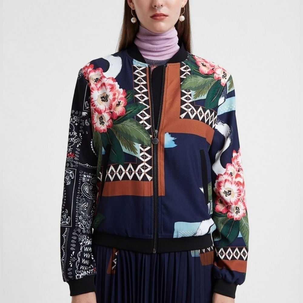 DESIGUAL Cassidy Boho Patch Jacket 36